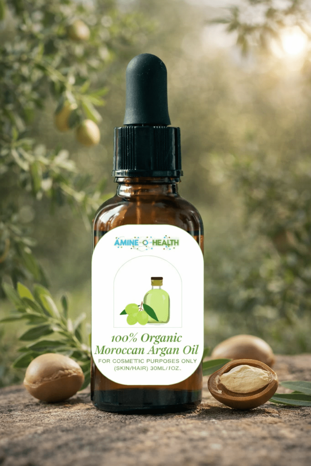 Moroccan Argan Oil – Pure & Natural for Skin & Hair Care - Amine-O-Health Store