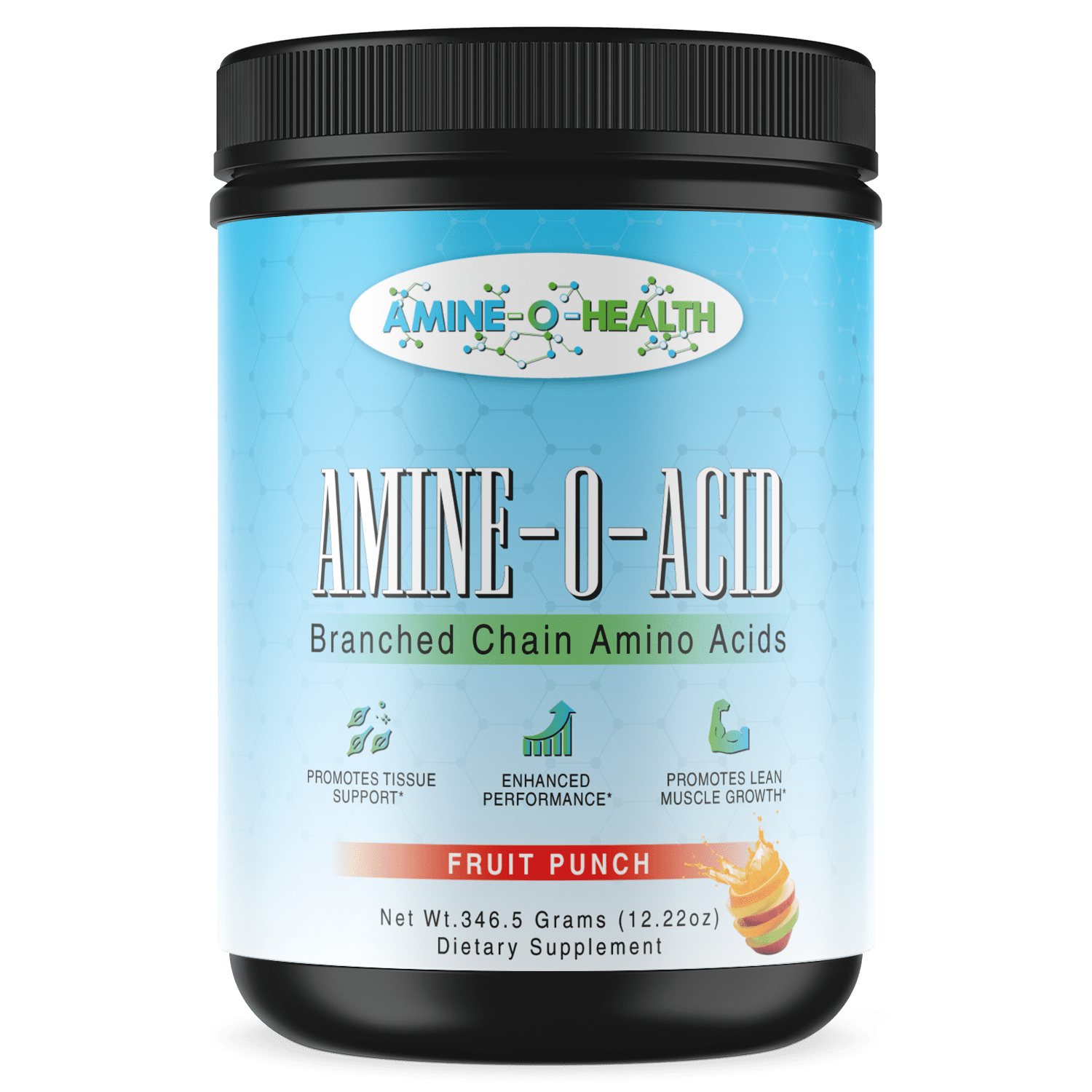 Amine-O-Health Best BCAA Powder for Muscle Recovery Fruit Punch