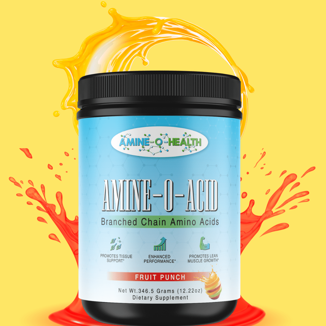 BCAA Powder – Fruit Punch | Muscle Recovery & Energy | Amineo Health - Amine - O - Health Store