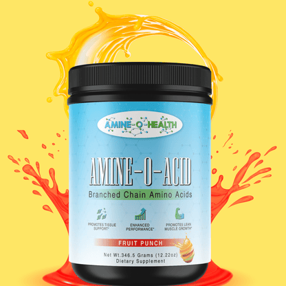 BCAA Powder – Fruit Punch | Muscle Recovery & Energy | Amineo Health - Amine - O - Health Store