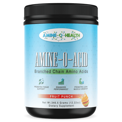 BCAA Powder – Fruit Punch | Muscle Recovery & Energy | Amineo Health - Amine - O - Health Store