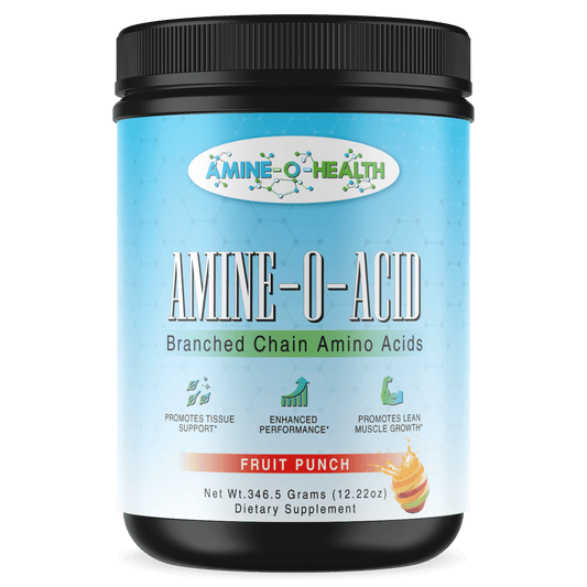 BCAA Powder – Fruit Punch | Muscle Recovery & Energy | Amineo Health - Amine - O - Health Store