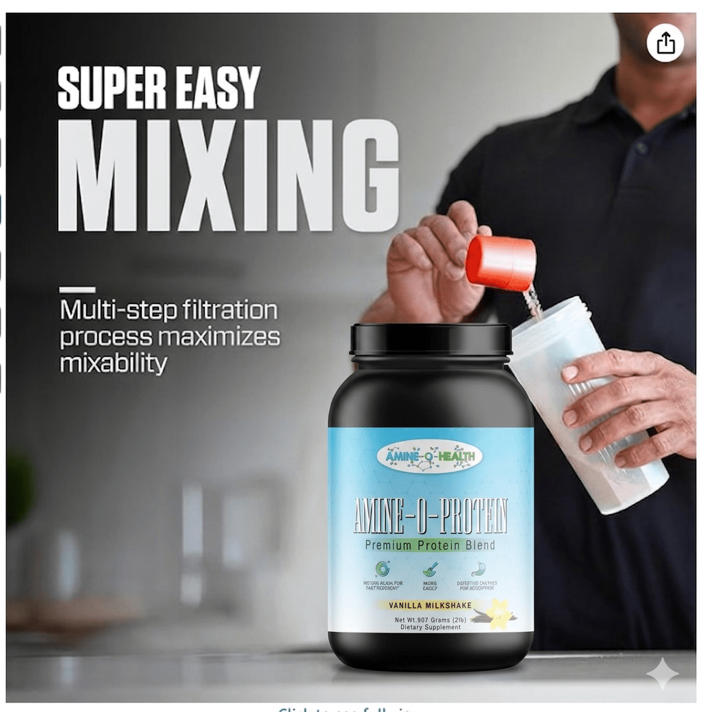 Super easy mixing protein blend in a shaker bottle with zero clumping