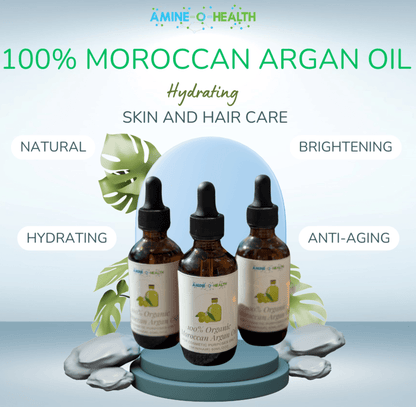 Moroccan Argan Oil – Pure & Natural for Skin & Hair Care - Amine - O - Health Store