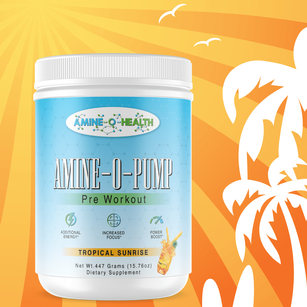 Pre Workout Powder – Tropical Sunrise | Energy & Strength - Amine - O - Health Store