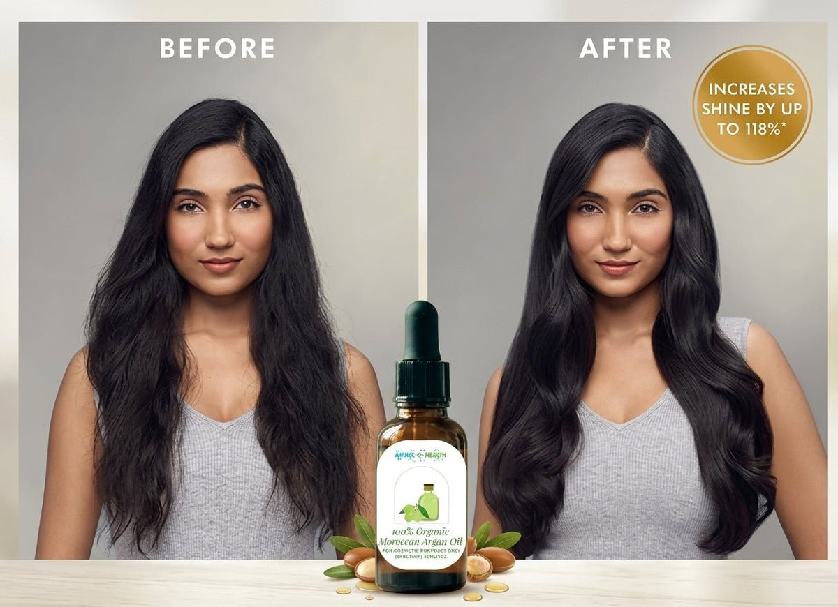 pure Moroccan Argan Oil – 100% Natural for Skin & Hair Care - Amine-O-Health Store