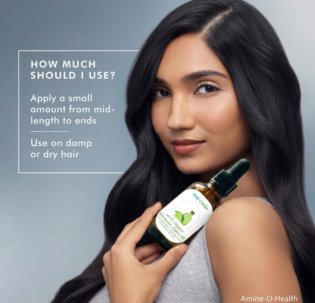 pure Moroccan Argan Oil – 100% Natural for Skin & Hair Care - Amine-O-Health Store