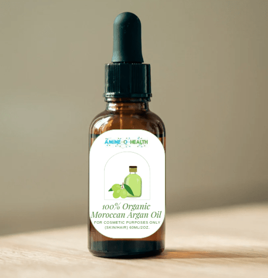 100% pure organic Moroccan argan oil 30ml dropper bottle for face moisturizer and natural hair care