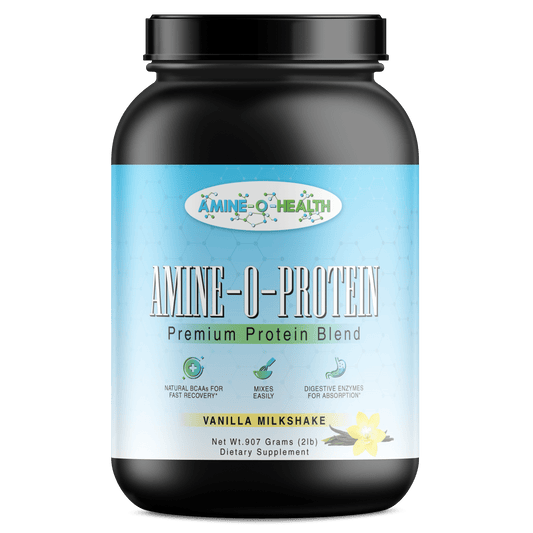 Whey Protein Powder 2lb – Vanilla | Muscle Growth & Recovery - Amine - O - Health Store
